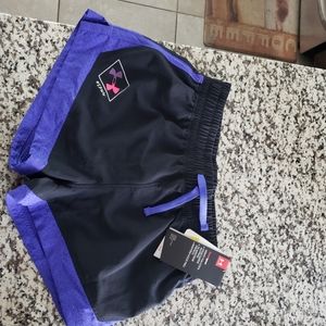 Under Armour purple black shorts for girls/youth
